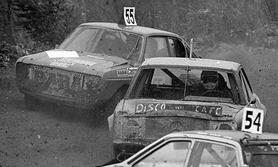 Heinrich Gruber (54, Ford Escort), Hermann Gatringer (71, Mercedes), Herbert Letofsky (55, Ford Escort)