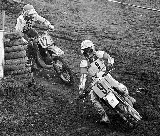 Sasa Josipovic (9, Husqvarna), Harry Everts (12, Honda)