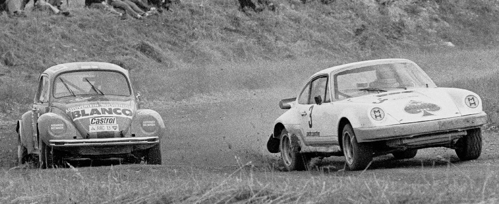 Heinz Bubetz (3, Porsche Carrera), WAlter mayer (5, VW Kfer)