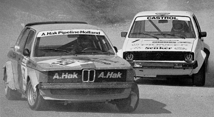 Tinus Korevaar (59, BMW 320), Herbert Breiteneder (1, VW Golf GTi)