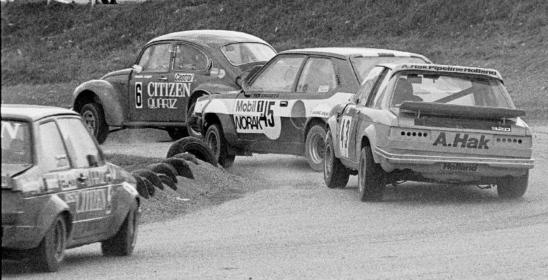 Walter Mayer (6, VW Kfer), Per Engsetz (45, Volvo 343), Piet Dam (43, BMW 320), Herbert Grnsteidl (3, VW Jetta)