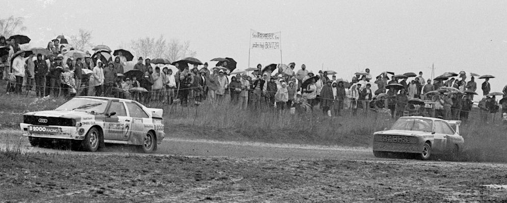 Franz Wurz (2, Audi Quattro), Martin Schanche (6, Ford Escort)