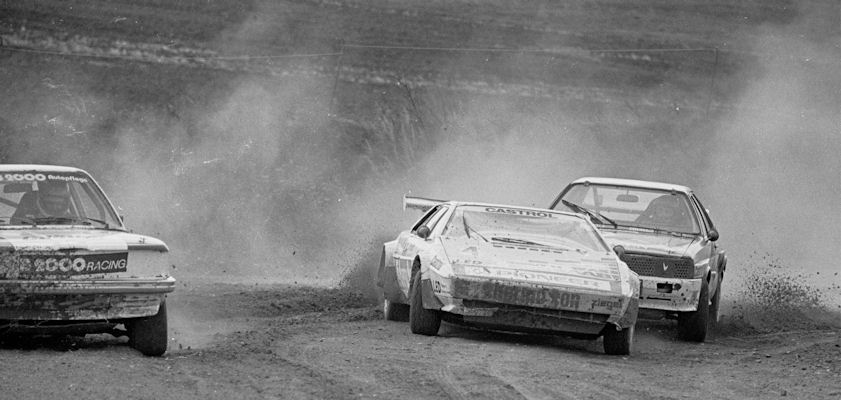 Manfred Kubik (9, BMW 320), Herbert Breiteneder (4, Lotus Esprit), Rene Vontsina (6, Audi Quattro)