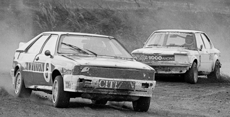 Rene Vontsina (6, Audi Quattro), Manfred Kubik (9, BMW 320)