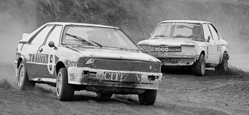 Raimund Tatzer (8, VW Golf), Manfred Kubik (9, BMW 320), Manfred Parisch (3, Lotus Esprit)