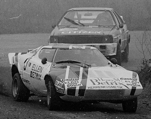 Andreas Bentza (3, Lancia Stratos), Rene Vontsina (11, Audi Quattro) 