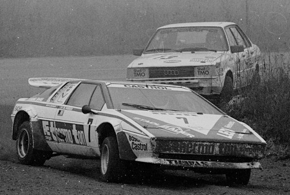 Manfred Parisch (7, Lotus Esprit), Friedrich Hainz (13, Audi Quattro)