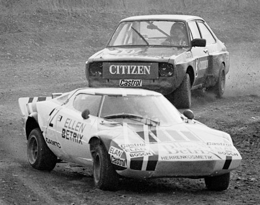 Andreas Bentza (2, Lancia Stratos), Robert Leitgeb (13, Ford Escort)