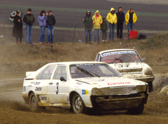 Rene Vontsina (3, Audi Quattro), Adolf Heinz (34, Porsche 911)