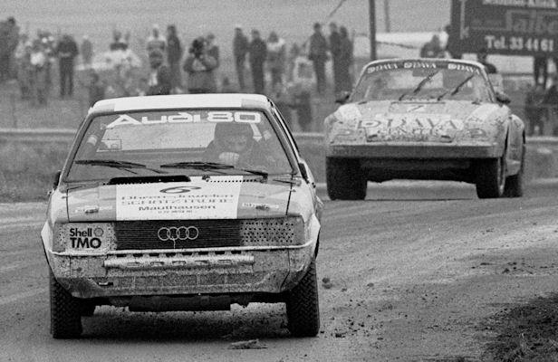 Friedrich Hainz (6, Audi 80 Quattro), Seppo Niittymki (7, Porsche 911 Turbo)