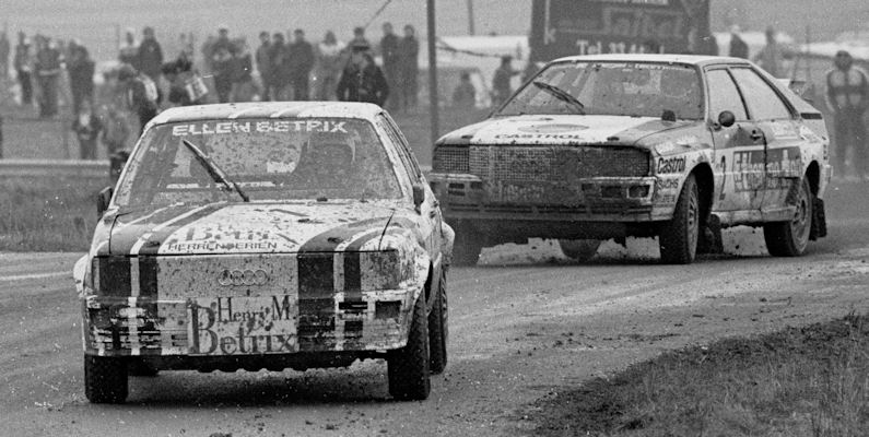 Andreas Bentza (1, Audi 80 Quattro), Walter Mayer (2, Audi Quattro)