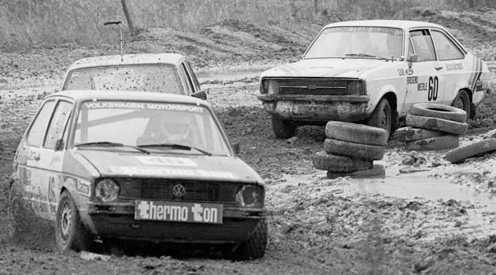 Gnter Saubrigl (46, VW Golf GTi), Jos van Brk (60, Ford Escort RS) 