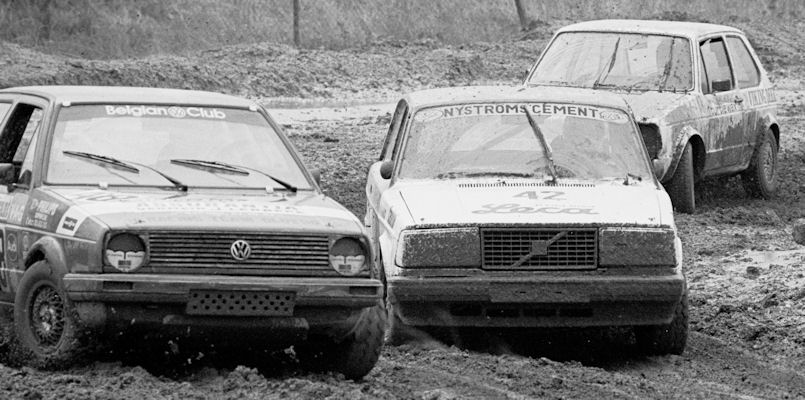 Kamiel Vereeken (48, VW Golf GTi), Lars Nystrm (42, Volvo 242 Turbo), ? (VW Golf)