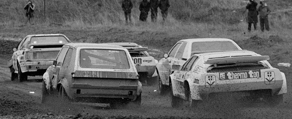 (Audi Quattro), Josef Hofegger (30, VW Golf Turbo), Manfred Parisch (Lotus Esprit), Herbert Breiteneder (Lotus Esprit)