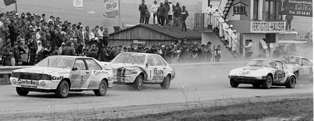 Olle Arnesson (9, Audi Quattro), Andreas Bentza (1, Audi 80 Quattro), Rolf Nilsson (14, Porsche 911), Seppo Niittymki (7, Porsche 911 Turbo)  