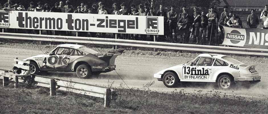 Rolf Nilsson (4, Porsche), Jukka Pelttari (13, Porsche)