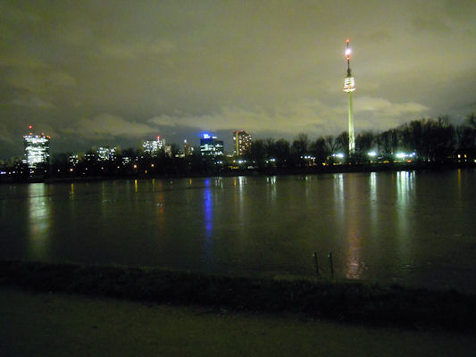 Foto vom 14. Jnner 2011 - Alte Donau, Donauturm